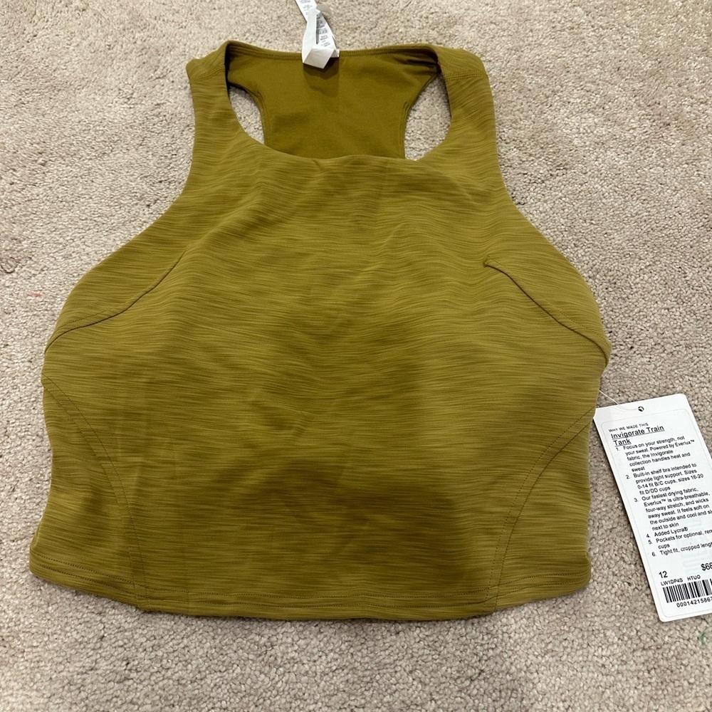 Lululemon Invigorate Train Tank 12 NWT
